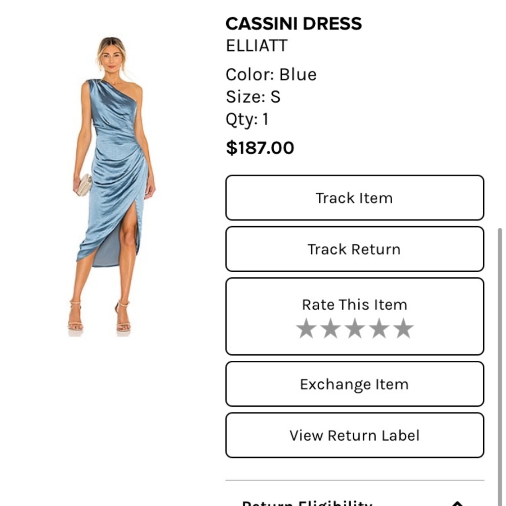 Cassini Dress by ELLIATT from Revolve